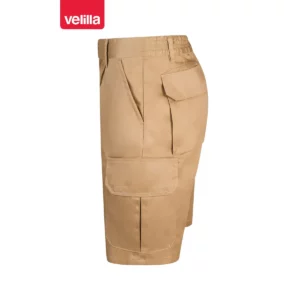 Bermuda multibolsillos Velilla 344 Beige, vista lateral