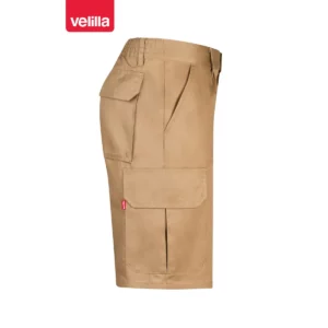 Bermuda multibolsillos Velilla 344 Beige, vista lateral opuesta