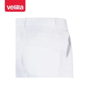 Bermuda multibolsillos Velilla 344 Blanco, detalle de bolsillo trasero