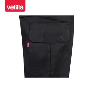 Pantalón multibolsillos Velilla 345 Negro, detalle de bolsillo lateral