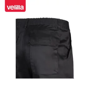 Pantalón multibolsillos Velilla 345 Negro, detalle de bolsillo trasero