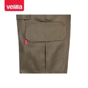 Pantalón multibolsillos Velilla 345 Verde caza, detalle de bolsillo lateral