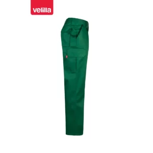 Pantalón multibolsillos Velilla 345 Verde bosque, vista lateral opuesta
