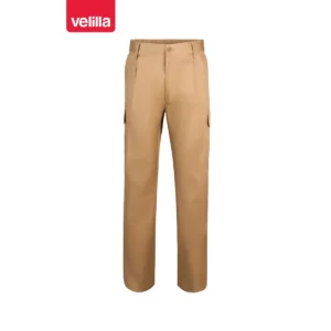 Pantalón multibolsillos Velilla 345 Beige, vista frontal