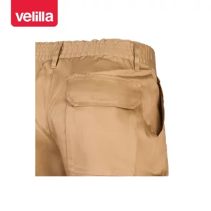 Pantalón multibolsillos Velilla 345 Beige, detalle de bolsillo trasero