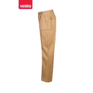 Pantalón multibolsillos Velilla 345 Beige, vista lateral
