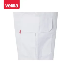 Pantalón multibolsillos Velilla 345 Blanco, detalle de bolsillo lateral