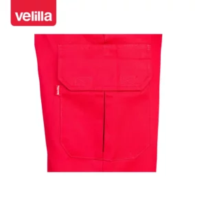 Pantalón multibolsillos Velilla 345 Rojo, detalle de bolsillo lateral