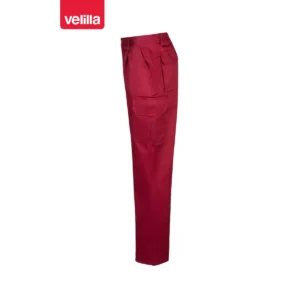 Pantalón multibolsillos Velilla 345 Granate, vista lateral