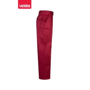 Pantalón multibolsillos Velilla 345 Granate, vista lateral opuesta