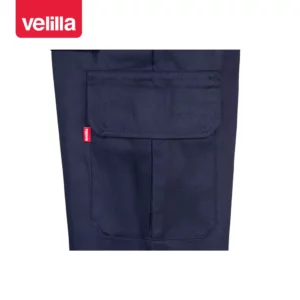 Pantalón multibolsillos Velilla 345 Azul navy, detalle de bolsillo lateral