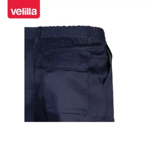 Pantalón multibolsillos Velilla 345 Azul navy, detalle de bolsillo trasero