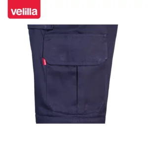 Pantalón desmontable multibolsillos Velilla 346 Azul marino, detalle de bolsillo lateral