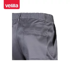Pantalón desmontable multibolsillos Velilla 346 Gris, detalle de cintura y bolsillo trasero