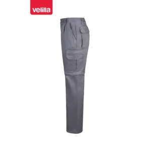Pantalón desmontable multibolsillos Velilla 346 Gris, vista lateral