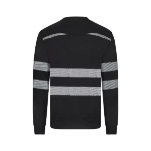 Sudadera cuello redondo Velilla 355701 Negro, vista trasera