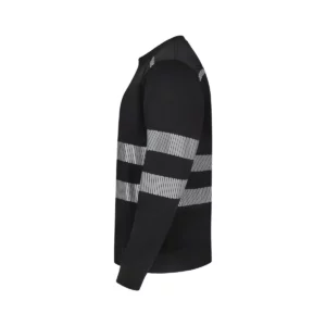 Sudadera cuello redondo Velilla 355701 Negro, vista lateral