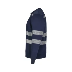 Sudadera cuello redondo Velilla 355701 Azul navy, vista lateral