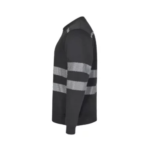 Sudadera cuello redondo Velilla 355701 Gris antracita, vista lateral