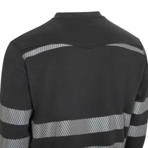 Sudadera cuello redondo Velilla 355701 Gris antracita, detalle de parte superior de la espalda