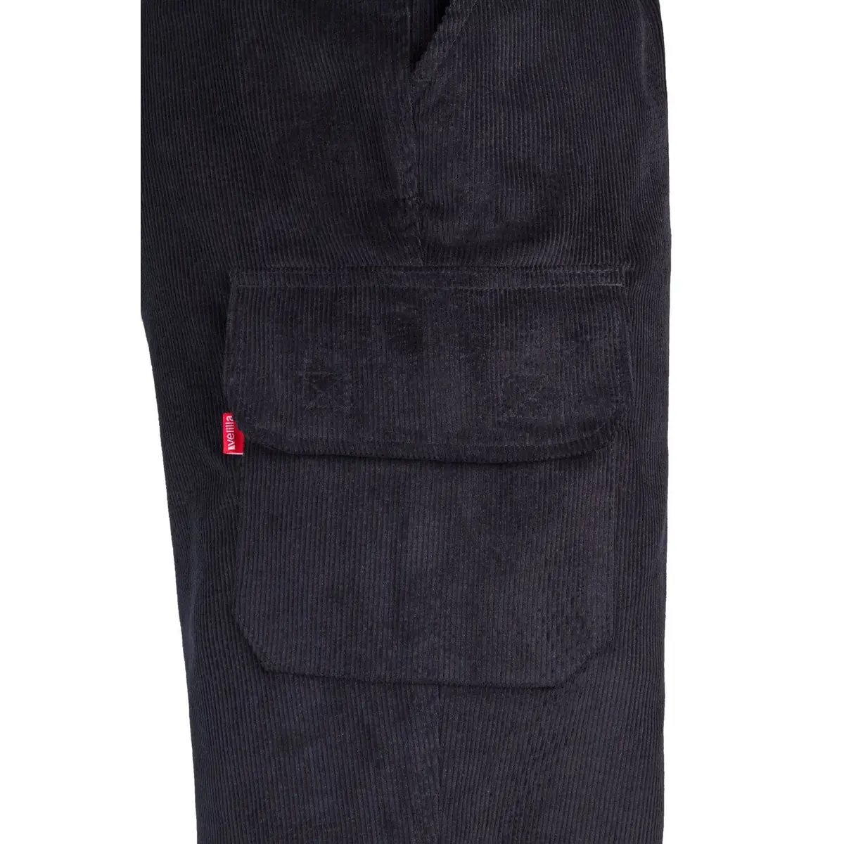 Pantalón pana multibolsillos Velilla 380 6 Pantalón pana multibolsillos Velilla 380 Azul marino, detalle de bolsillo lateral con tapeta