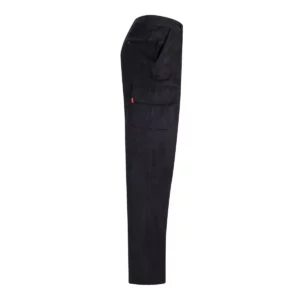 Pantalón pana multibolsillos Velilla 380 Azul marino, vista lateral opuesta