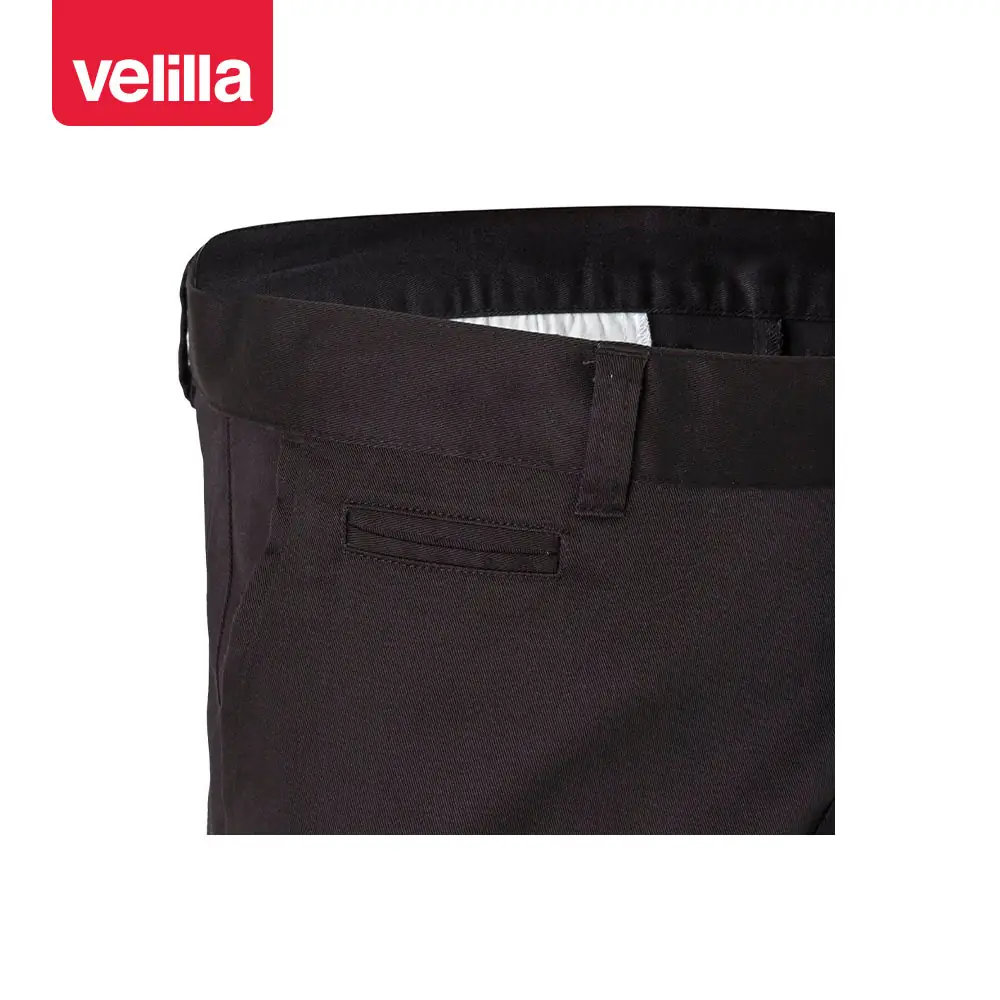 Pantalón chino stretch hombre Velilla 403002S 5 Pantalón chino stretch hombre Velilla 403002S negro, detalle de cintura