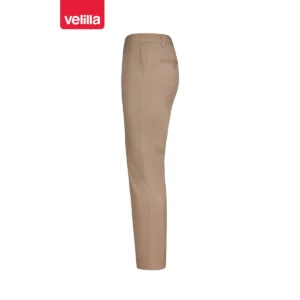 Pantalón chino stretch de mujer Velilla 403005S Beige arena, vista lateral