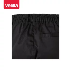 Pantalón de cocina multibolsillos Velilla 403007 Negro, detalle de cinturilla trasera