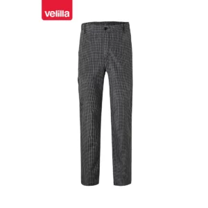 Pantalón de cocina de cuadros Velilla 403008 cuadros negros, vista frontal