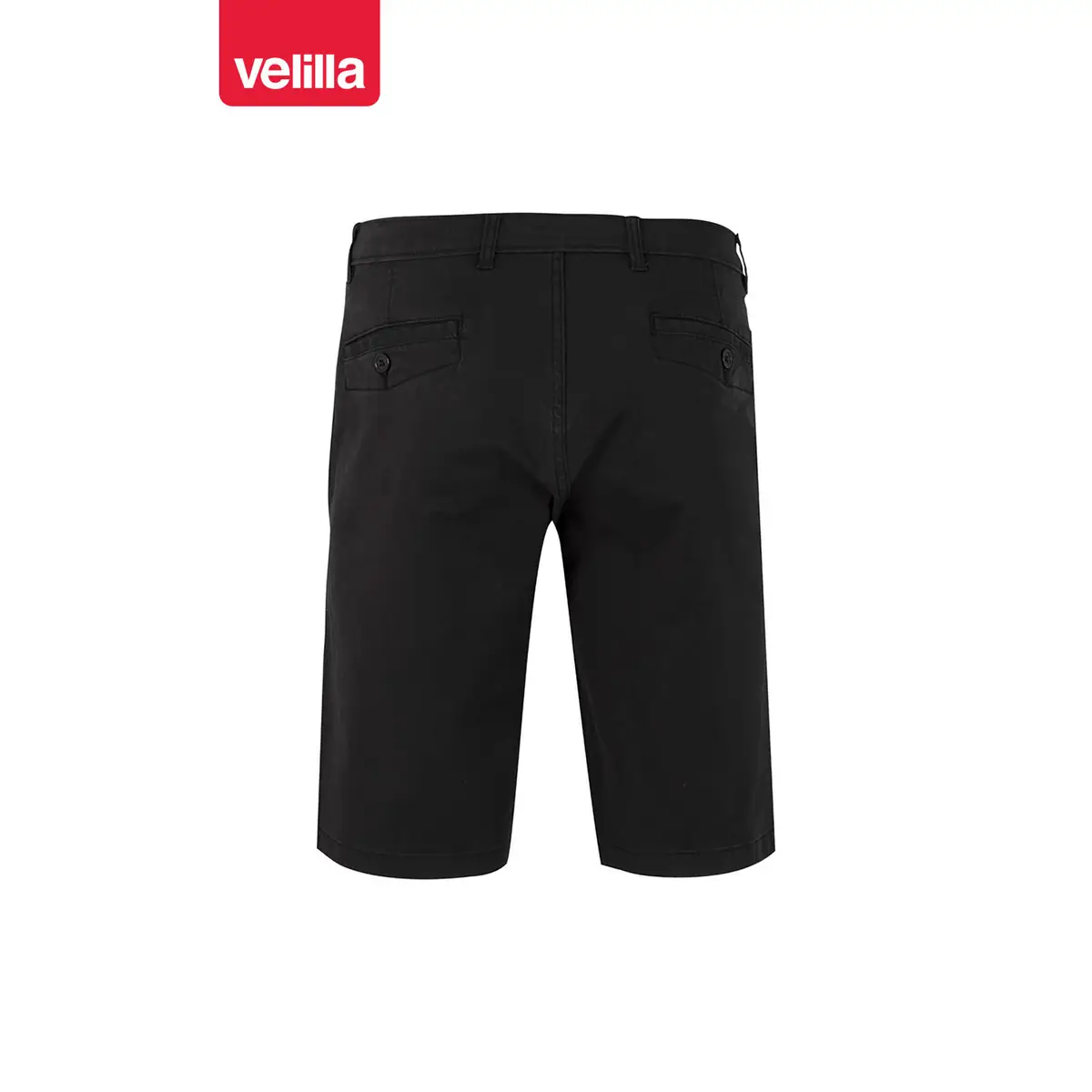 Bermudas chino stretch unisex Velilla 403011S 10 Bermudas chino stretch unisex Velilla 403011S Negro, vista trasera