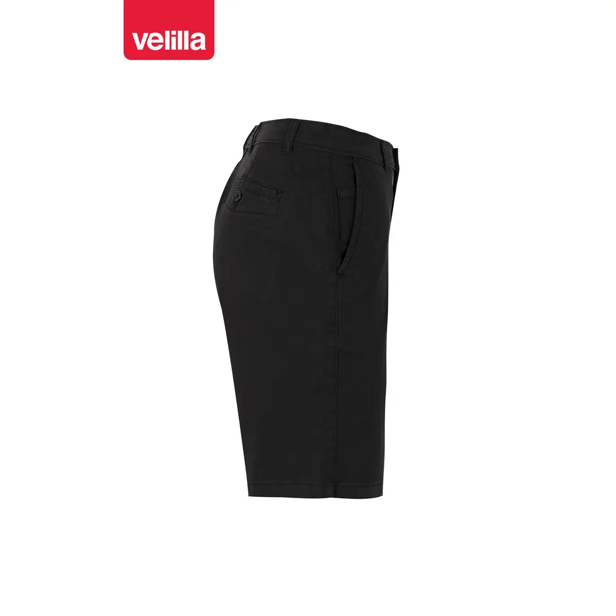 Bermudas chino stretch unisex Velilla 403011S 9 Bermudas chino stretch unisex Velilla 403011S Negro, vista lateral opuesto