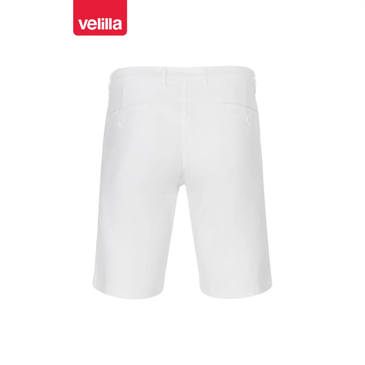 Bermudas chino stretch unisex Velilla 403011S 3 Bermudas chino stretch unisex Velilla 403011S Blanco, vista trasera