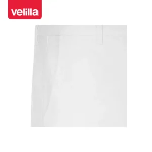 Bermudas chino stretch unisex Velilla 403011S Blanco, detalle de cintura y cierre frontal