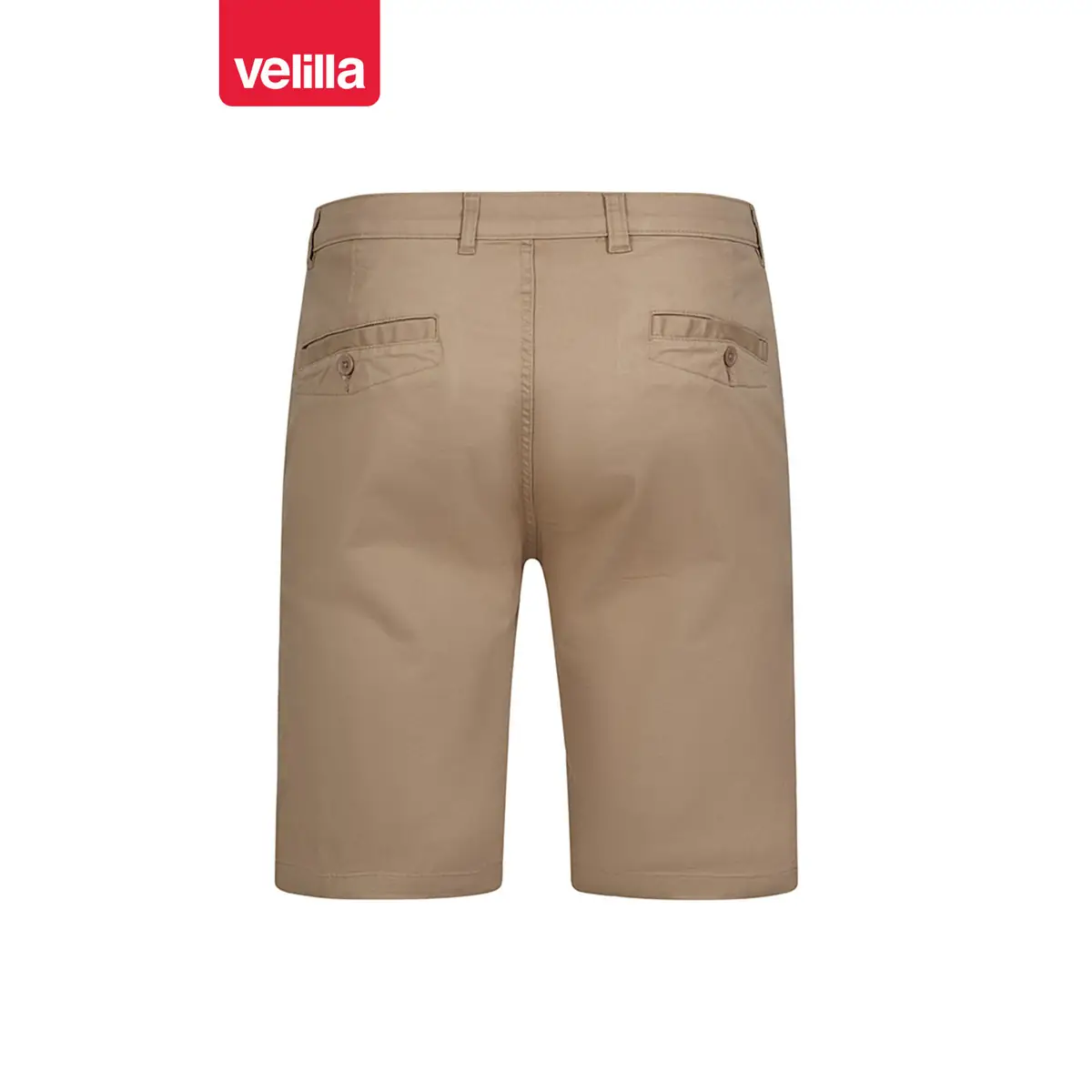 Bermudas chino stretch unisex Velilla 403011S 19 Bermudas chino stretch unisex Velilla 403011S Beige arena, vista trasera