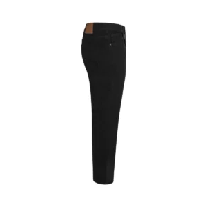 Pantalón dénim stretch Velilla 403018S Negro, vista lateral opuesta