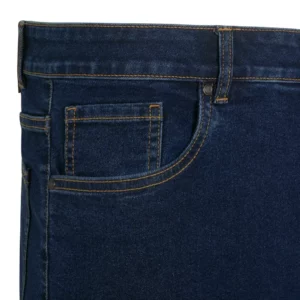 Pantalón dénim stretch Velilla 403018S Dénim azul medio, detalle de bolsillo delantero y relojero