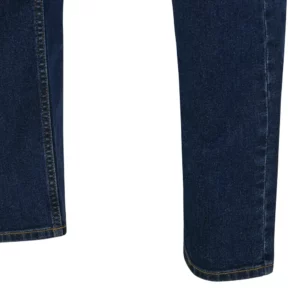 Pantalón dénim stretch Velilla 403018S Dénim azul medio, detalle de bajos