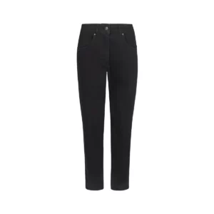 Pantalón dénim stretch mujer Velilla 403018SW Negro, vista frontal