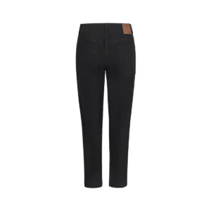 Pantalón dénim stretch mujer Velilla 403018SW Negro, vista trasera