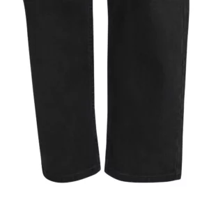 Pantalón dénim stretch mujer Velilla 403018SW Negro, detalle de bajos