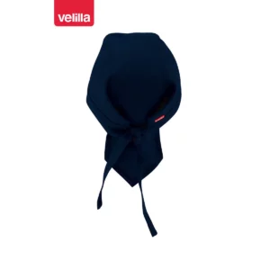Gorro de cocina con tiras Velilla 404002 Azul marino, vista trasera