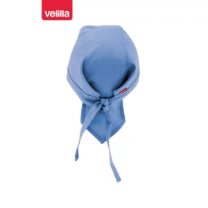 Gorro de cocina con tiras Velilla 404002 Celeste, vista trasera