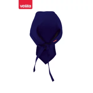 Gorro de cocina con tiras Velilla 404002 Azulina, vista trasera