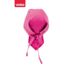 Gorro de cocina con tiras Velilla 404002 Fucsia, vista trasera
