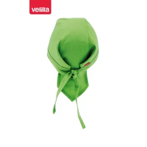 Gorro de cocina con tiras Velilla 404002 Verde lima, vista trasera