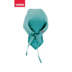 Gorro de cocina con tiras Velilla 404002 Turquesa claro, vista trasera