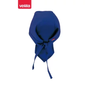 Gorro de cocina con tiras Velilla 404002 Azul ultramar, vista trasera