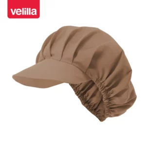 Cofia de hostelería Velilla 404004 Beige, vista perspectiva frontal