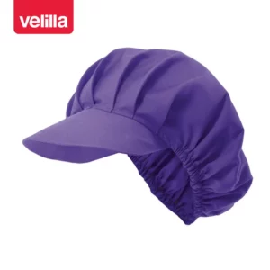 Cofia de hostelería Velilla 404004 Morado, vista perspectiva frontal